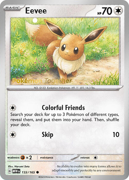 Eevee (133/165) (PokePost Promo) [Scarlet & Violet 151] | Cracking-Singles