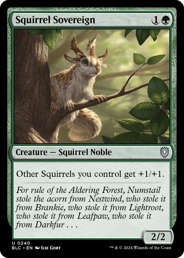 Squirrel Sovereign [Bloomburrow Commander] | Cracking-Singles