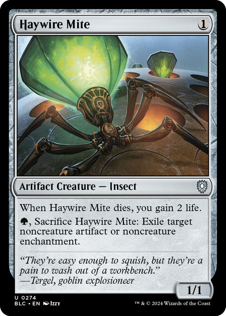 Haywire Mite [Bloomburrow Commander] | Cracking-Singles