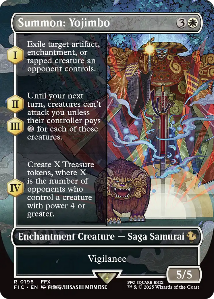 Summon: Yojimbo (Borderless) [FINAL FANTASY Commander] | Cracking-Singles