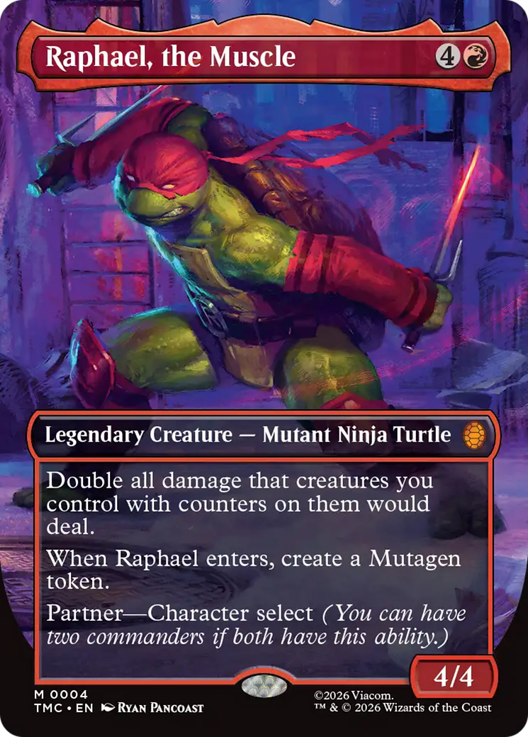 Raphael, the Muscle (Borderless) [Teenage Mutant Ninja Turtles Commander] | Cracking-Singles