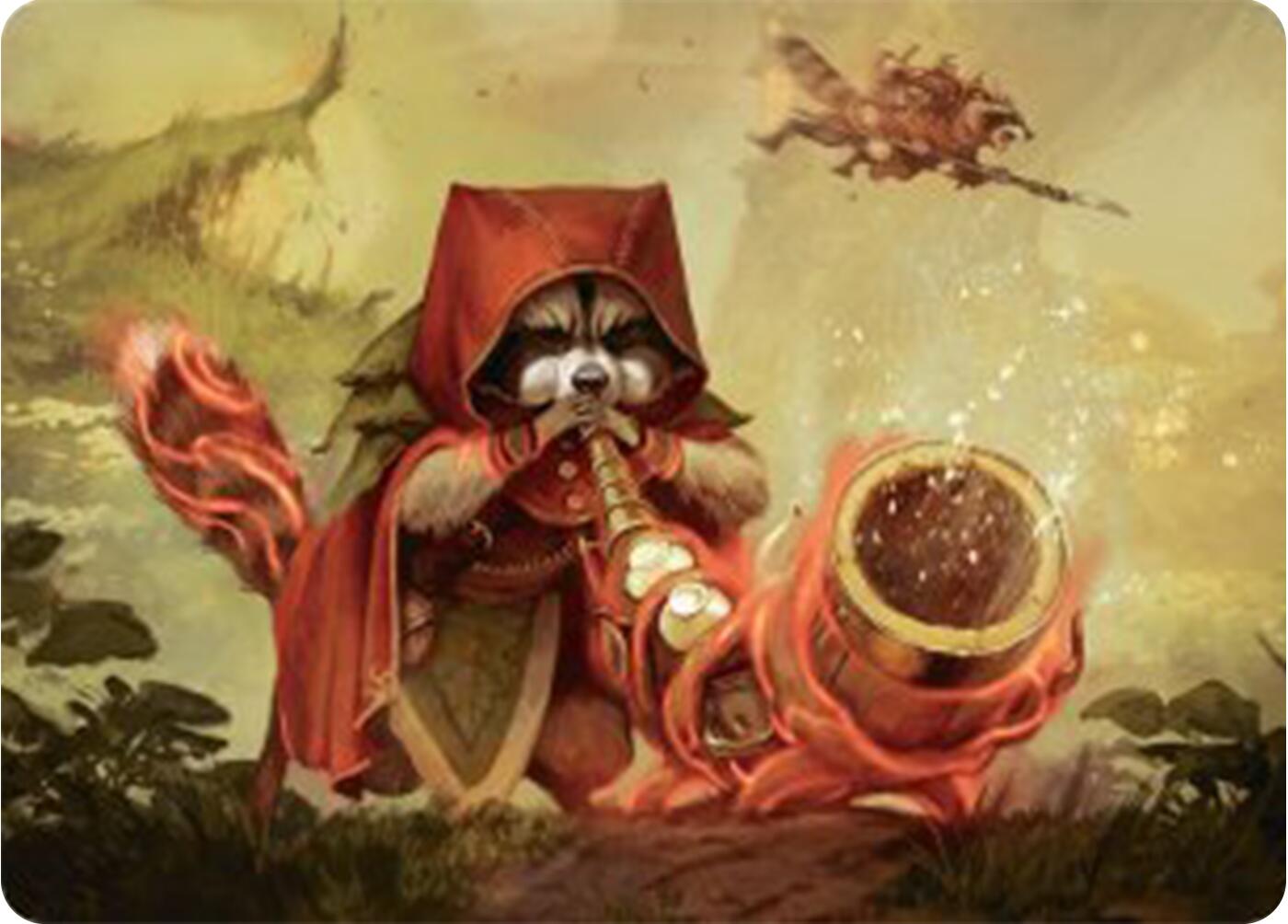 Raccoon Rallier Art Card [Bloomburrow Art Series] | Cracking-Singles