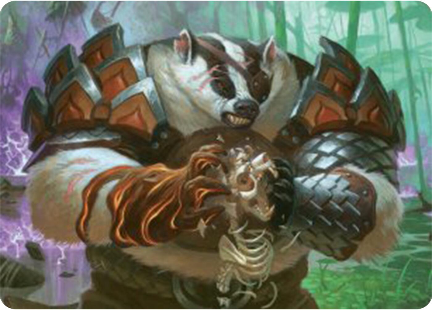 Hugs, Grisly Guardian Art Card [Bloomburrow Art Series] | Cracking-Singles