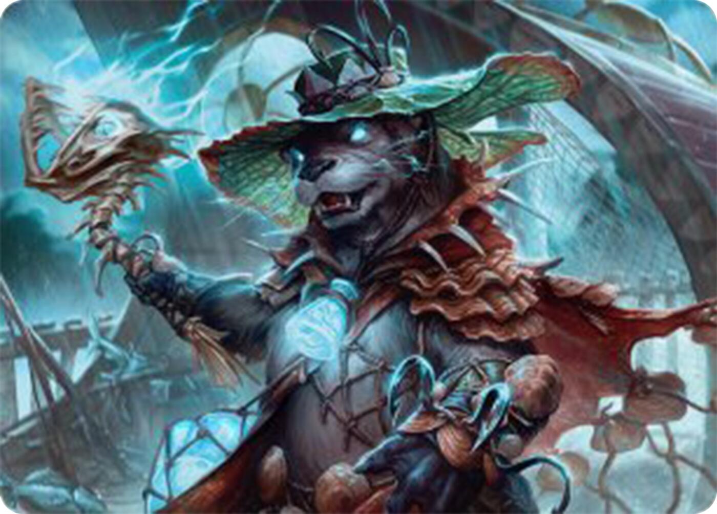 Tempest Angler Art Card [Bloomburrow Art Series] | Cracking-Singles