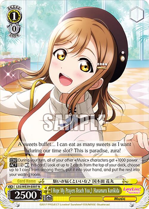 I Hope My Prayers Reach You Hanamaru Kunikida (LSS/WE39-E007 N) [Love Live! School Idol Festival 10th Anniversary] | Cracking-Singles