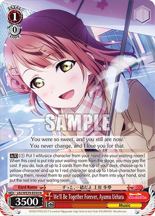 We'll Be Together Forever, Ayumu Uehara (LNJ/WE39-E030 N) [Love Live! School Idol Festival 10th Anniversary] | Cracking-Singles