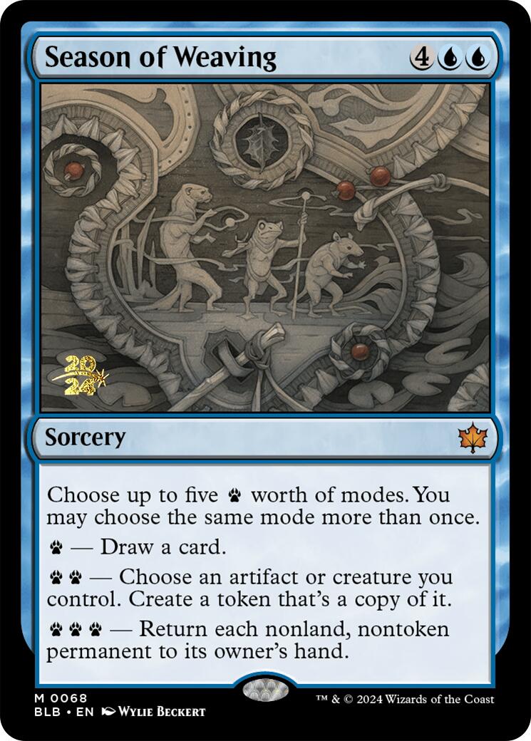 Season of Weaving [Bloomburrow Prerelease Promos] | Cracking-Singles