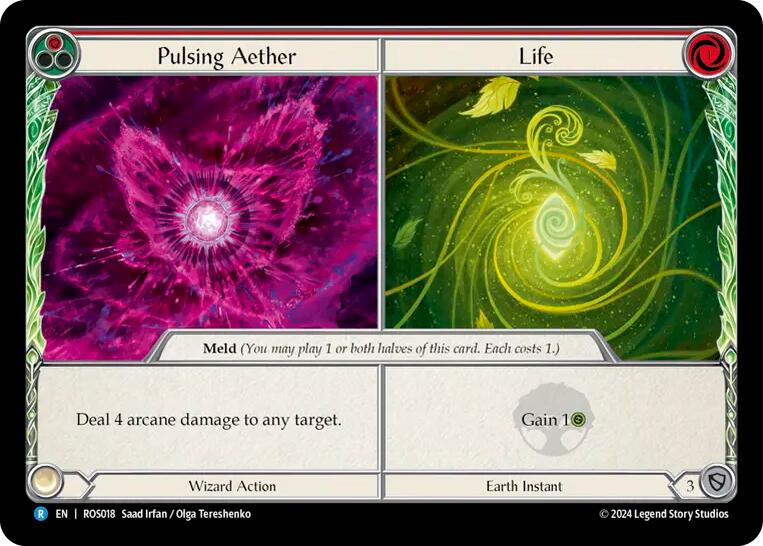 Pulsing Aether // Life [ROS018] (Rosetta)  Rainbow Foil | Cracking-Singles