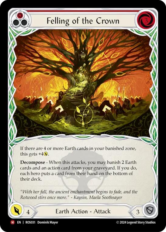 Felling of the Crown [ROS031] (Rosetta)  Rainbow Foil | Cracking-Singles