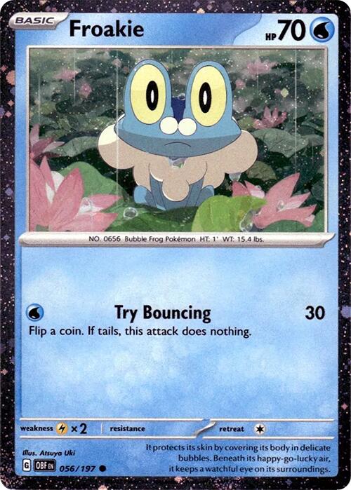 Froakie (056/197) (Cosmos Holo) [Scarlet & Violet: Obsidian Flames] | Cracking-Singles