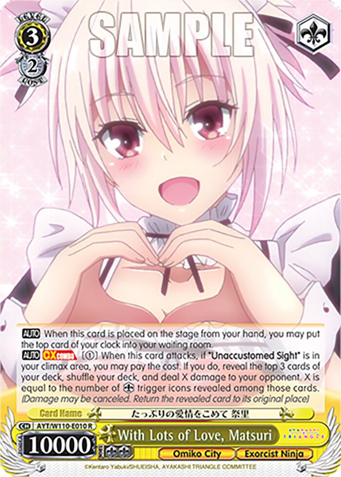 With Lots of Love, Matsuri [Ayakashi Triangle] | Cracking-Singles
