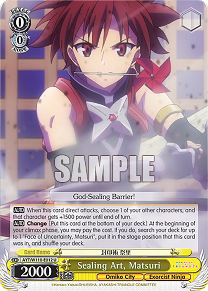 Sealing Art, Matsuri [Ayakashi Triangle] | Cracking-Singles