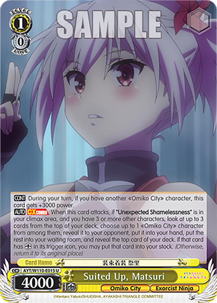 Suited Up, Matsuri [Ayakashi Triangle] | Cracking-Singles