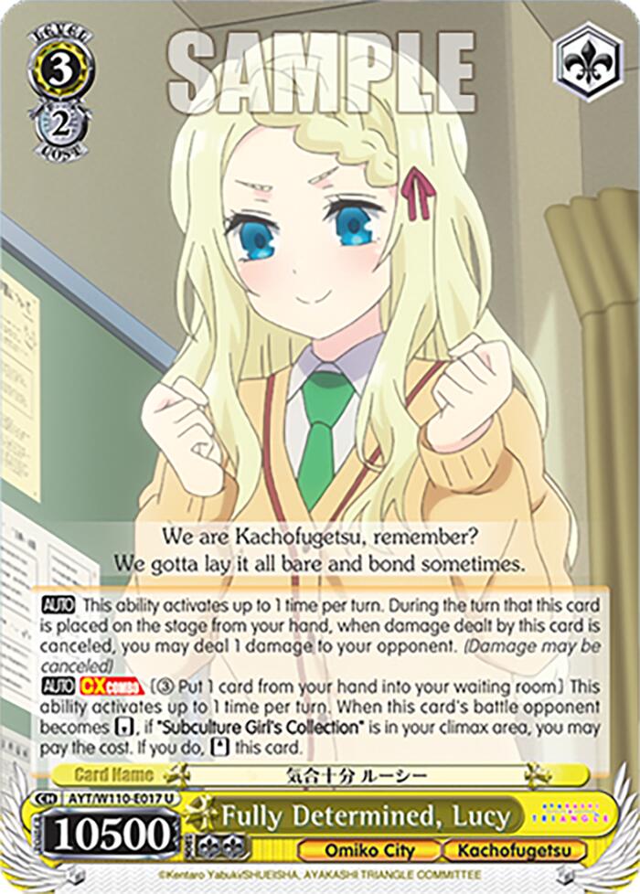 Fully Determined, Lucy [Ayakashi Triangle] | Cracking-Singles