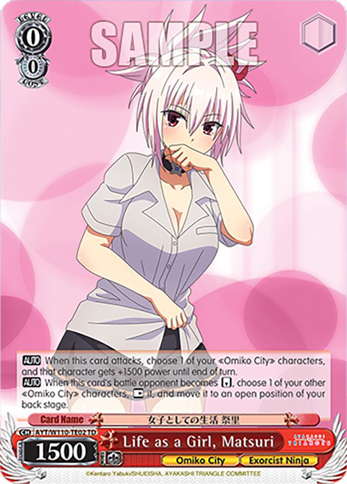Life as a Girl, Matsuri [Ayakashi Triangle] | Cracking-Singles