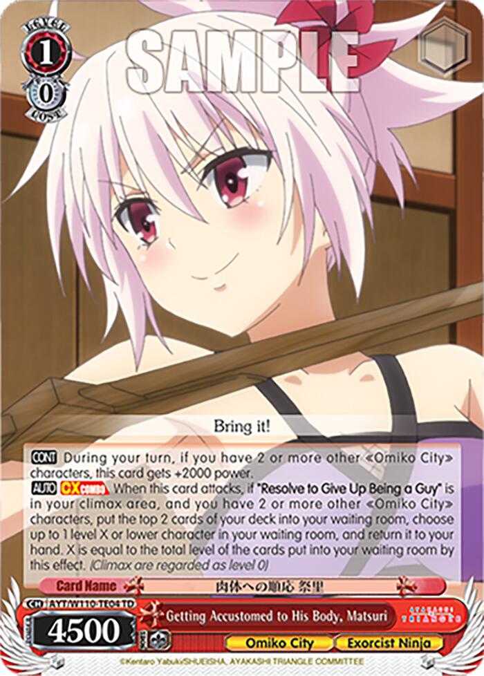Getting Accustomed to His Body, Matsuri [Ayakashi Triangle] | Cracking-Singles