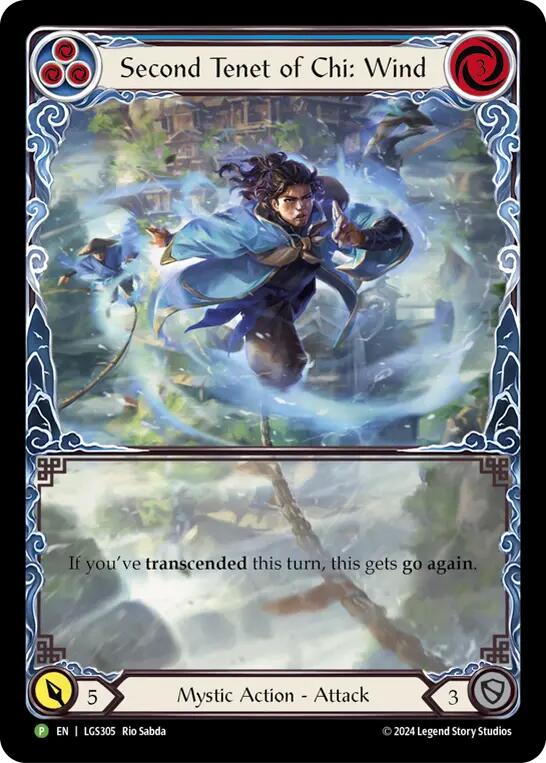 Second Tenet of Chi: Wind [LGS305] (Promo)  Rainbow Foil | Cracking-Singles