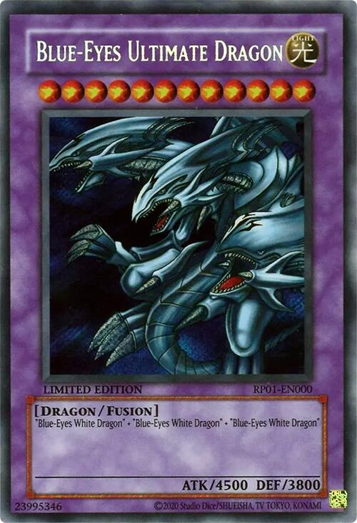 Blue-Eyes Ultimate Dragon [RP01-EN000] Secret Rare | Cracking-Singles