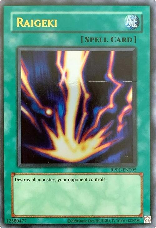 Raigeki [RP01-EN005] Ultra Rare | Cracking-Singles