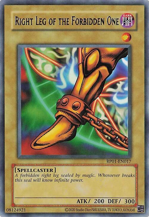 Right Leg of the Forbidden One [RP01-EN017] Rare | Cracking-Singles