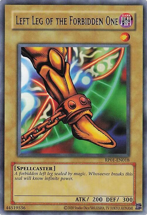 Left Leg of the Forbidden One [RP01-EN018] Rare | Cracking-Singles