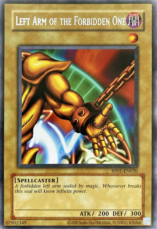 Left Arm of the Forbidden One [RP01-EN020] Rare | Cracking-Singles