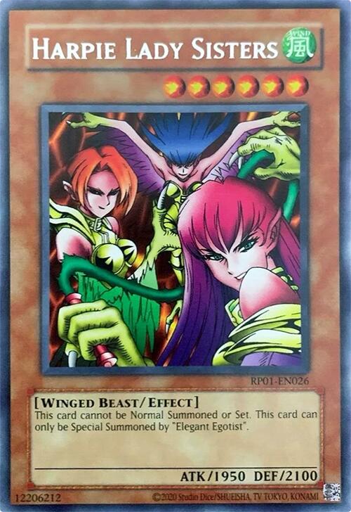 Harpie Lady Sisters [RP01-EN026] Rare | Cracking-Singles
