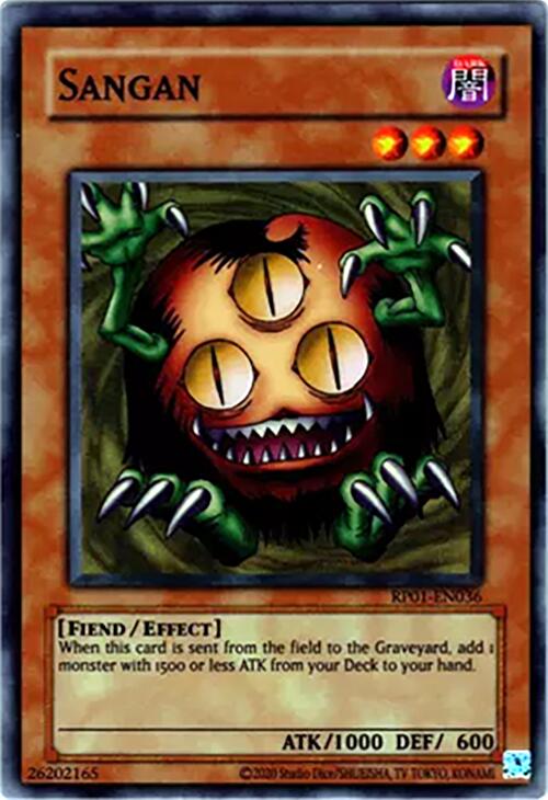 Sangan [RP01-EN036] Super Rare | Cracking-Singles