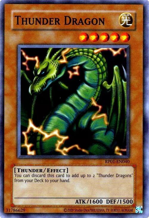Thunder Dragon [RP01-EN040] Common | Cracking-Singles