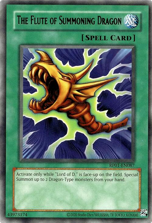 The Flute of Summoning Dragon [RP01-EN087] Rare | Cracking-Singles