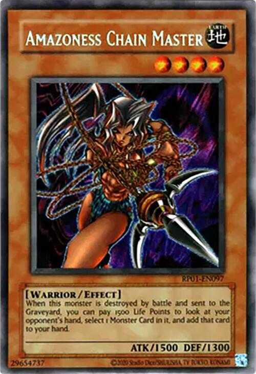 Amazoness Chain Master [RP01-EN097] Secret Rare | Cracking-Singles