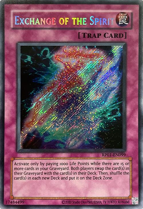 Exchange of the Spirit [RP01-EN099] Secret Rare | Cracking-Singles