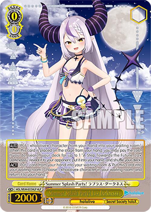 Summer Splash Party! La+ Darknesss (HOL/WE44-E03HLP HLP) [hololive production Summer Collection Premium Booster] | Cracking-Singles