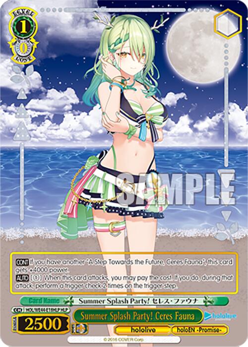 Summer Splash Party! Ceres Fauna (HOL/WE44-E18HLP HLP) [hololive production Summer Collection Premium Booster] | Cracking-Singles