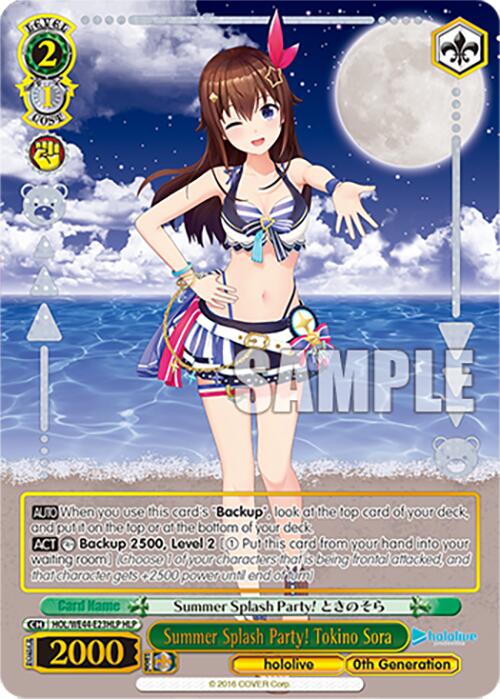 Summer Splash Party! Tokino Sora (HOL/WE44-E23HLP HLP) [hololive production Summer Collection Premium Booster] | Cracking-Singles
