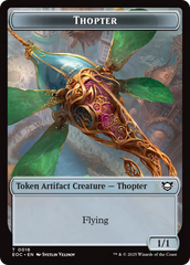 Thopter // Beast (0006) Double-Sided Token [Edge of Eternities Commander Tokens] | Cracking-Singles