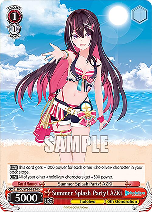 Summer Splash Party! AZKi (HOL/WE44-E34 N) [hololive production Summer Collection Premium Booster] | Cracking-Singles
