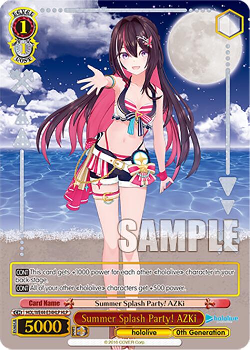 Summer Splash Party! AZKi (HOL/WE44-E34HLP HLP) [hololive production Summer Collection Premium Booster] | Cracking-Singles