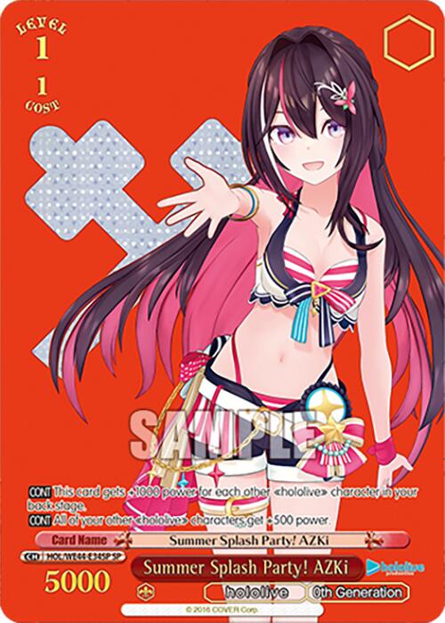 Summer Splash Party! AZKi (HOL/WE44-E34SP SP) [hololive production Summer Collection Premium Booster] | Cracking-Singles
