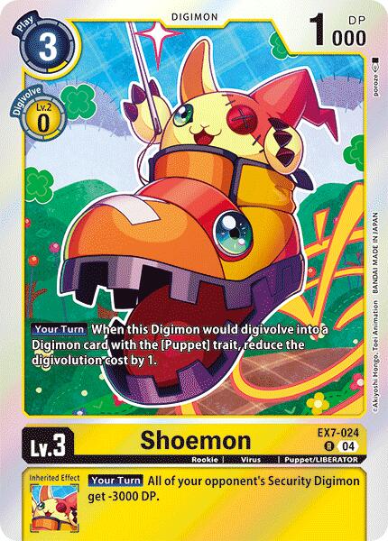 Shoemon [EX7-024] [Digimon LIBERATOR] | Cracking-Singles