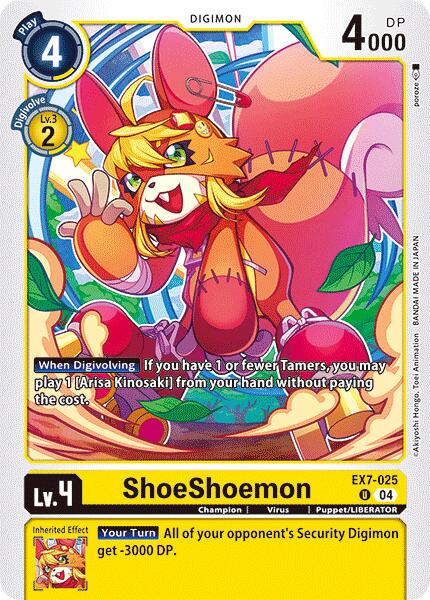 ShoeShoemon [EX7-025] [Digimon LIBERATOR] | Cracking-Singles