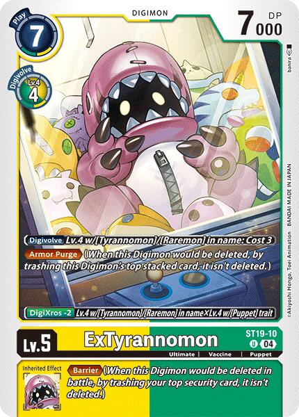 ExTyrannomon [ST19-10] [Starter Deck: Fable Waltz] | Cracking-Singles