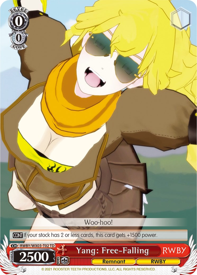 Yang: Free-Falling (RWBY/WX03-T02 TD) [RWBY] | Cracking-Singles