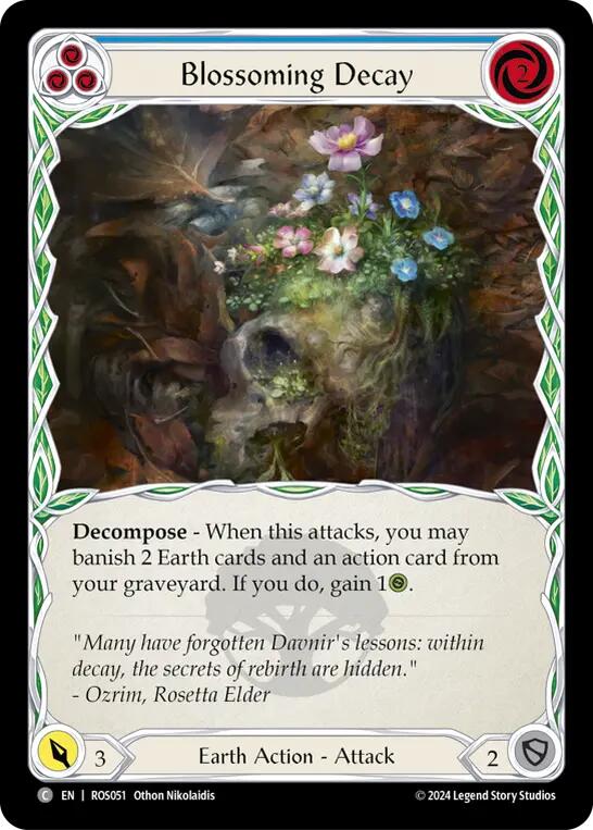 Blossoming Decay (Blue) [ROS051] (Rosetta)  Rainbow Foil | Cracking-Singles