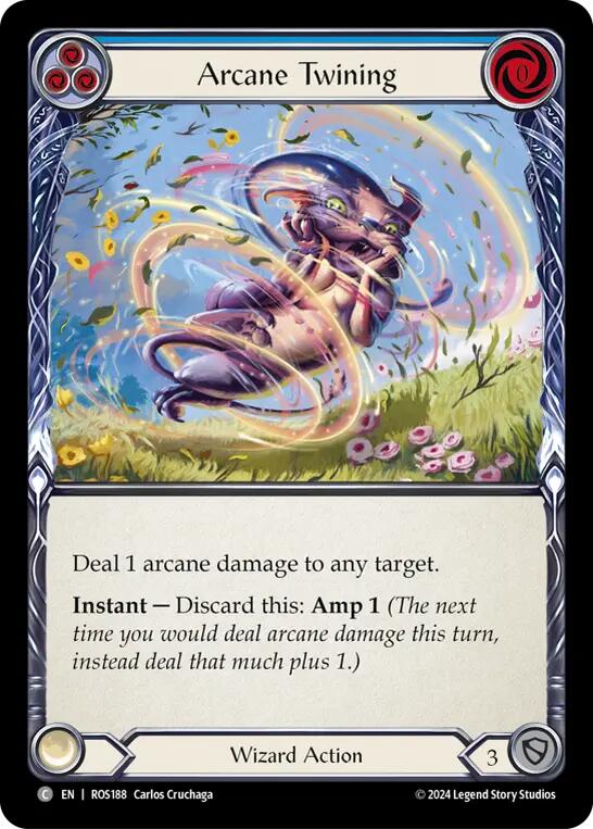 Arcane Twining (Blue) [ROS188] (Rosetta)  Rainbow Foil | Cracking-Singles