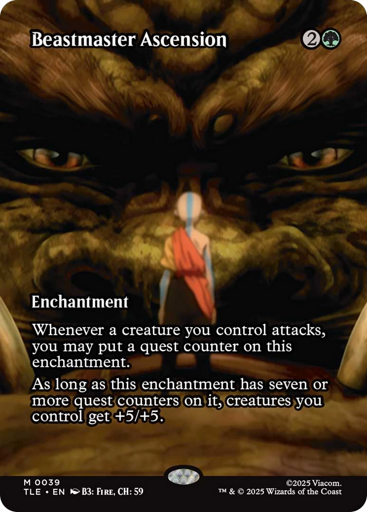 Beastmaster Ascension (Borderless) [Avatar: The Last Airbender: Eternal-Legal] | Cracking-Singles