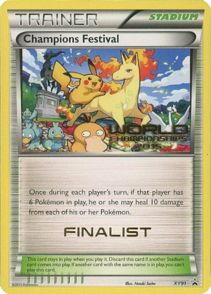Champions Festival (XY91) (2015 Finalist) [XY: Black Star Promos] | Cracking-Singles