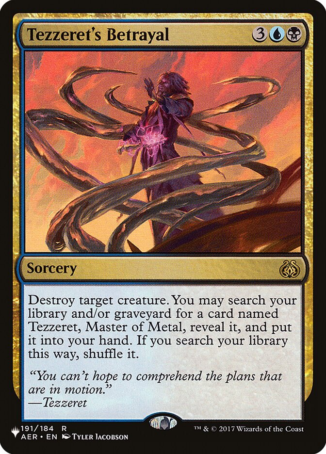 Tezzeret's Betrayal [The List] | Cracking-Singles