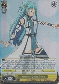 Asuna's Quiet Time (SAO/SE23-E01 R) (Parallel Foil) [Sword Art Online II] | Cracking-Singles