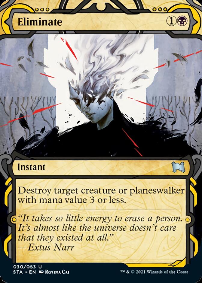 Eliminate (Foil Etched) [Strixhaven: Mystical Archive] | Cracking-Singles